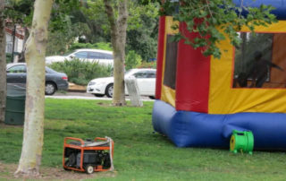 bounce house in park