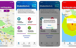 ShakeAlert LA app screenshots