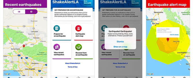 ShakeAlert LA app screenshots