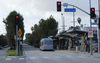 Laurel Canyon and Chandler Orange Line Stop
