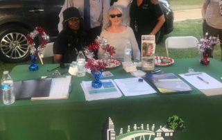 LA City Councilman Paul Krekorian, NCVV President Tony Braswell and LAPD Officers at National Night Out 2019