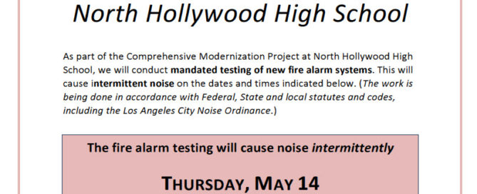 fire alarm notice