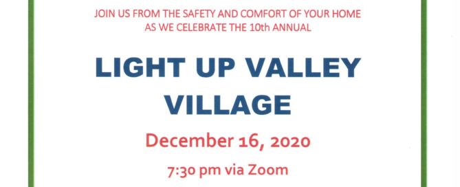 Light Up Valley Village at Home